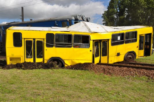 A Collision Involving a Bus and Train is Bound to Have Serious Injuries